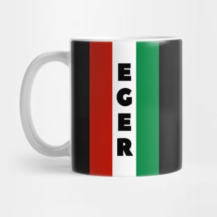 Eger City in Hungarian Flag Vertical Mug